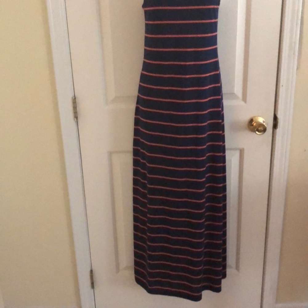 Nautical Racerback Maxi Dress Small - Picture 4 of 6